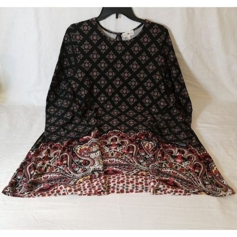 Derek Heart A-Line Long Sleeve‎ Dress